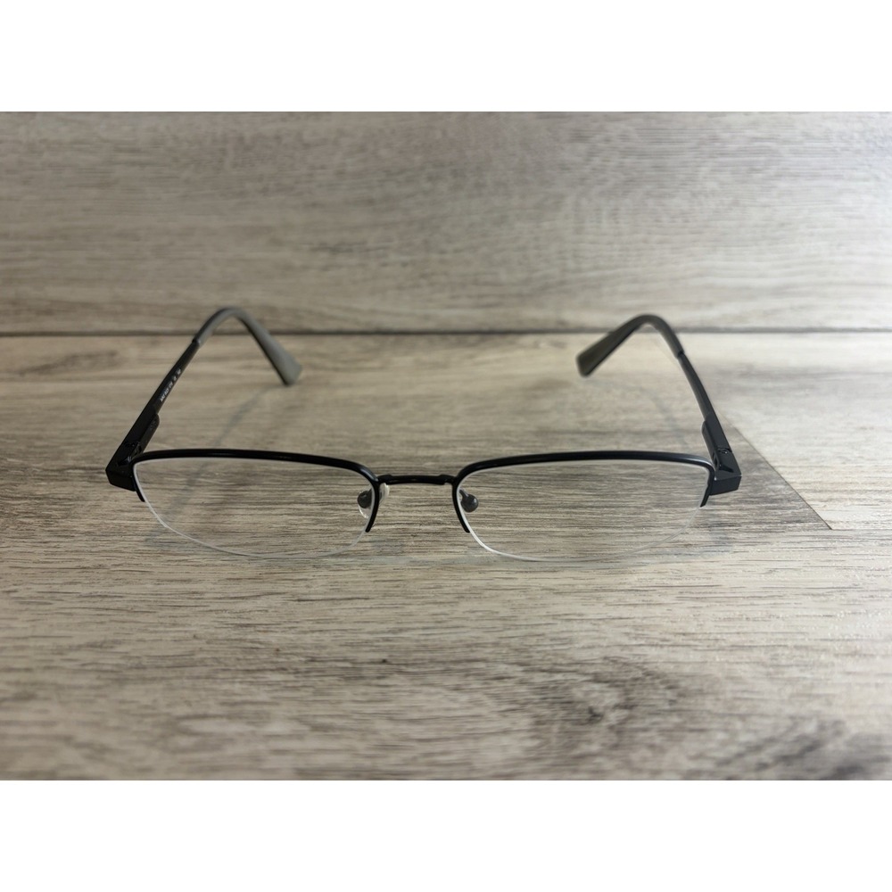 Nike Eyeglasses 8026/016 Black Half Rim Metal Frame 140